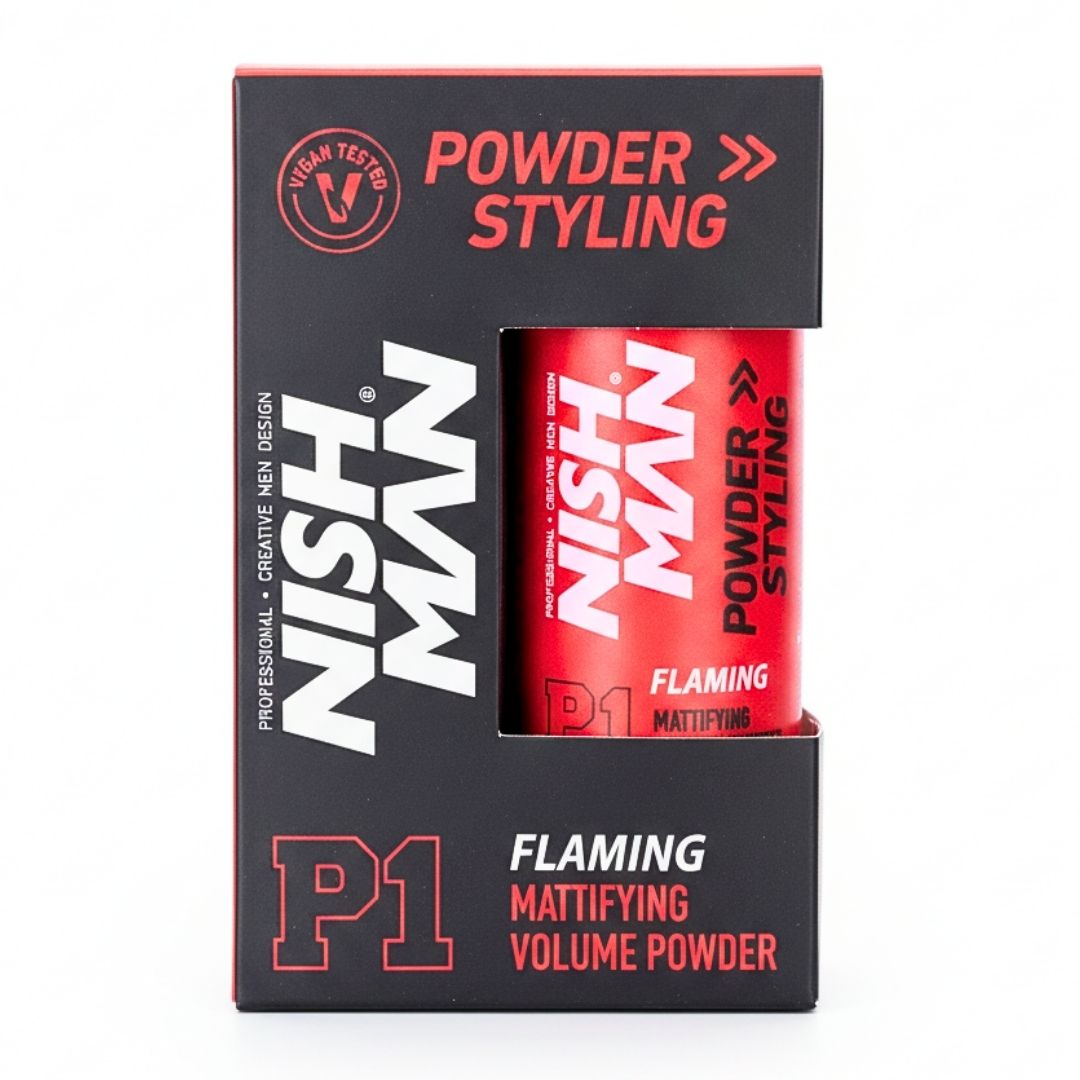 پودر حجم‌دهنده مو مات نیشمن  مدل Flaming P1  -رایحه انبه -  هولد سبک و حجم‌دهی بالا -20 گرم