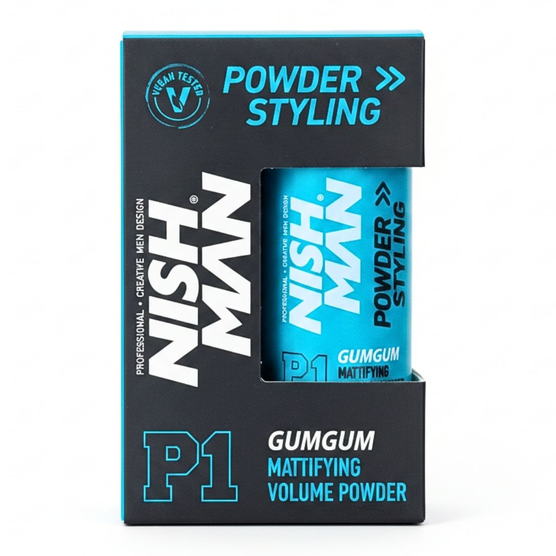 پودر حجم‌دهنده مو مات نیشمن  مدل GUMGUM P1  -رایحه آدامس بادکنکی -  هولد سبک و حجم‌دهی بالا -20 گرم